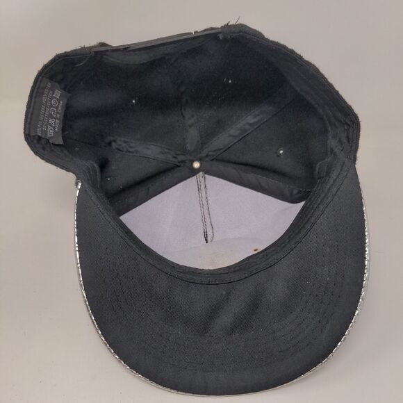 Sports Cap Snapback Hat Black One Size Adjustable Colorblock Damplush - Picture 6 of 8